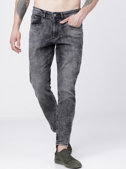 Buy JAINISH Men Black Slim Fit Low Rise 