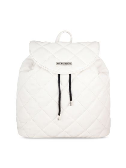 Buy FOREVER 21 Women White Backpack 