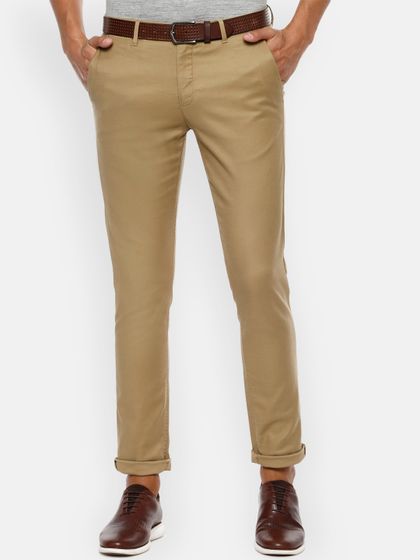 Khaki Slim Chino Trousers 