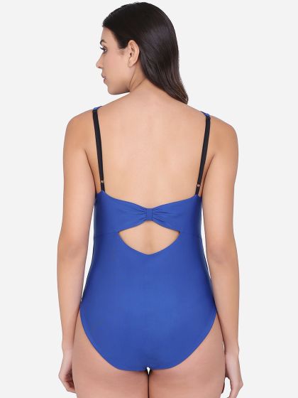 Buy PrettySecrets Womens Halter Neck Solid Swimsuit at