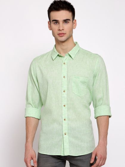 Buy Killer Men Peach Coloured Slim Fit 