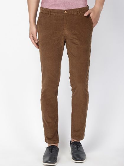Buy Killer Black Corduroy Slim Fit Trousers Trousers for Men