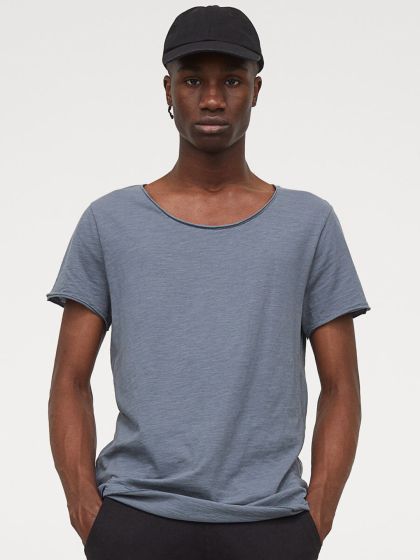 H&m raw edge t shirt hot sale