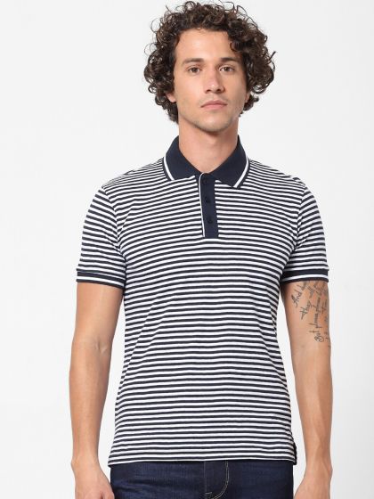 Buy Tom Tailor Men Navy Blue Printed Round Neck T Shirt - Tshirts for Men  6620290 | Myntra