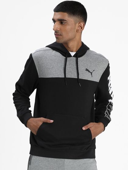 Buy Puma Men Black Hooded Sweater Sweaters for Men 481921 Myntra