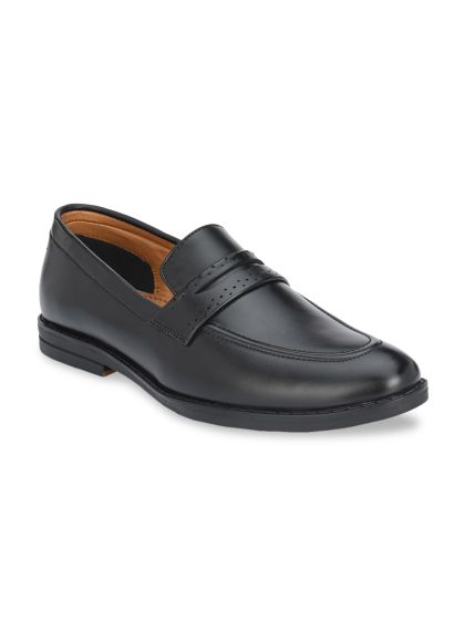 Buy San Frissco Men Sterling Black Solid Formal Loafers Formal