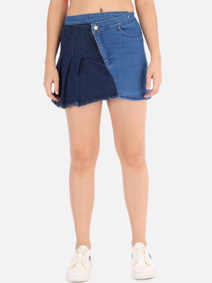 geisha skirt blue denim