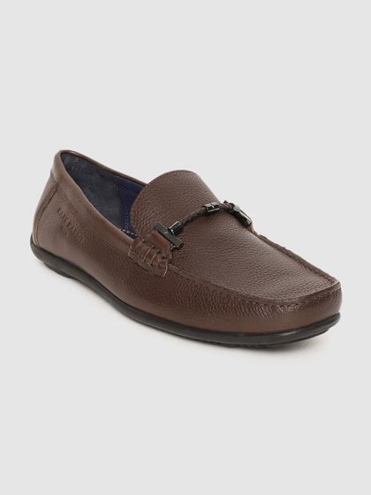Buy Louis Philippe Men Brown Genuine 