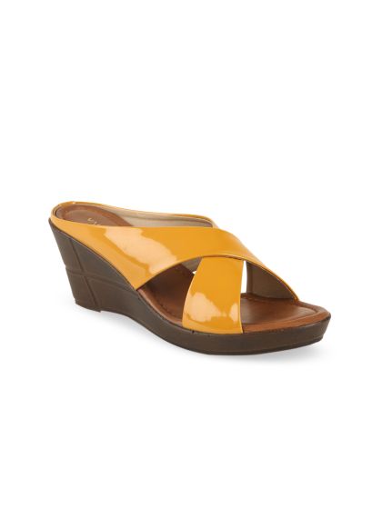 Clarks mustard sandals deals