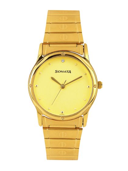 sonata gold watches for mens