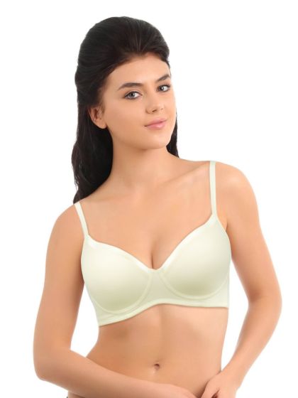 Buy Clovia Stylish Cotton Rich Padded Non-Wired T-Shirt Push-Up Bras For  Women And Girls Online In India At Discounted Prices