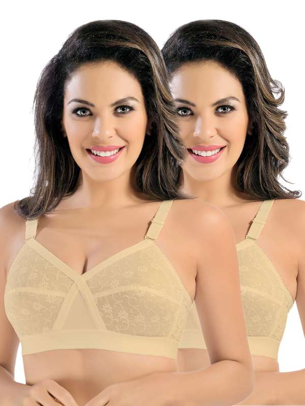 Nude Self Design Non Wired Padded Sheer Bra 6390700.htm - Buy Nude