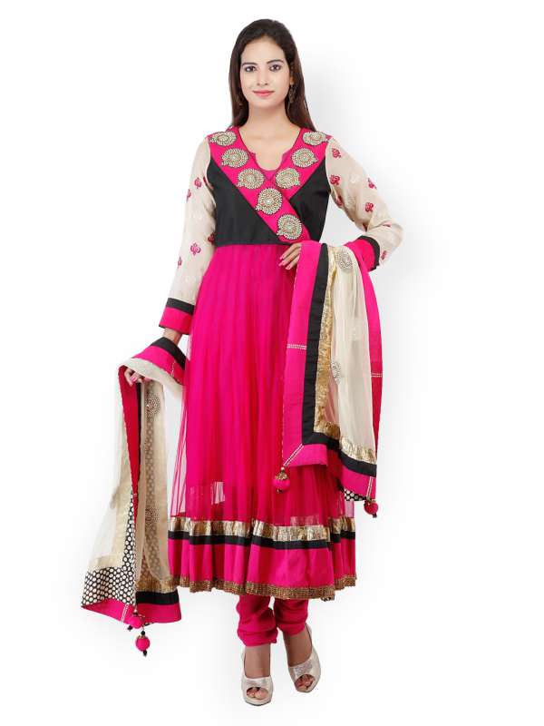 Net anarkali churidar sales