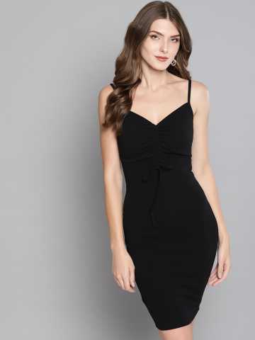 single piece black dress