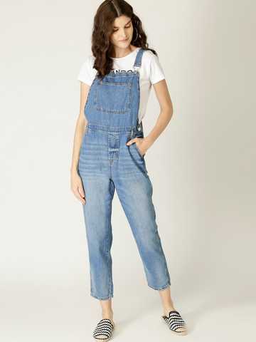 dungaree dress myntra
