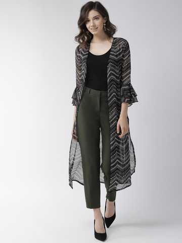 Dress with shrug myntra clearance