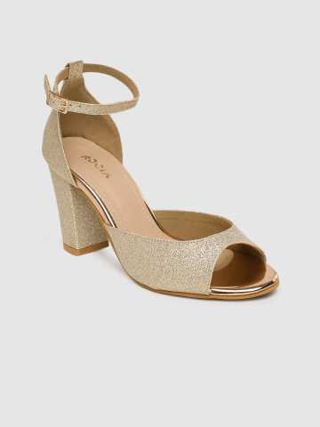 golden heels myntra