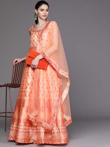 myntra gown with dupatta