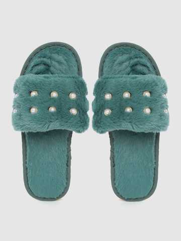 Fur slippers myntra Clearance