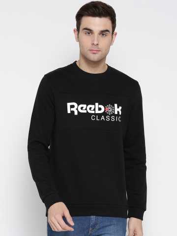 reebok classic hoodie mens black