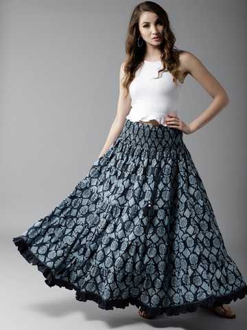 Myntra long skirt clearance