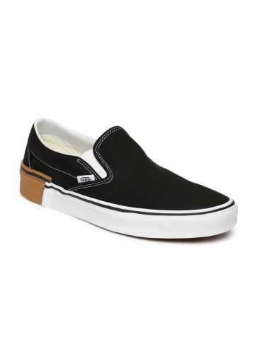 vans grey slip on shoes