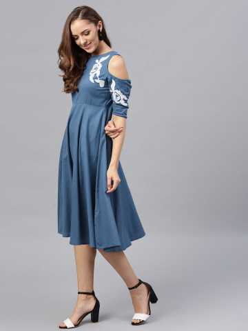 myntra one piece dresses