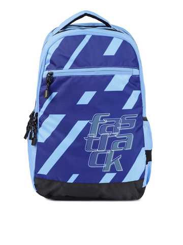 fastrack unisex navy blue solid backpack