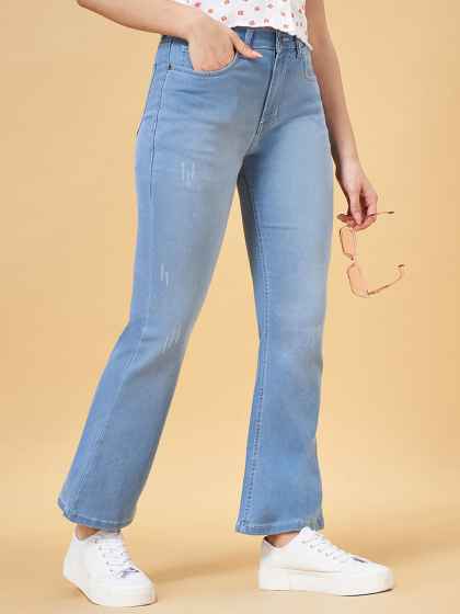 Price History of YU by Pantaloons Women Low Distress Jeans