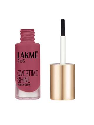 Lakme 9to5 Overtime Shine Glossy Long Lasting & Quick Dry Nail Color 6ml - Scarlet Blaze