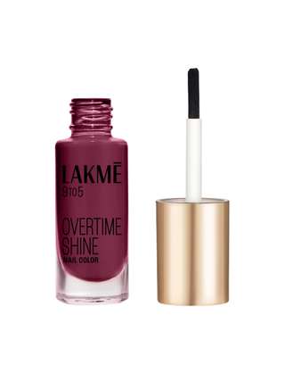 Lakme 9to5 Overtime Shine Glossy Long Lasting & Quick Dry Nail Color 6ml - Desert Rose