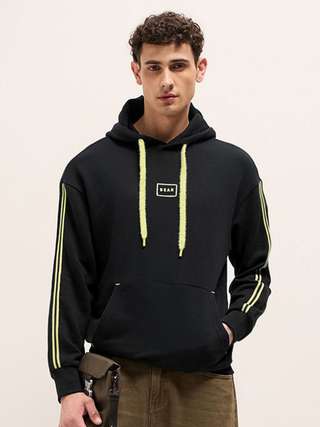 THE BEAR HOUSE Men Printed Hooded Sweatshirt
