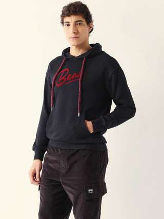THE BEAR HOUSE Men Cotton Relax Fit Hooded Sweatshirt