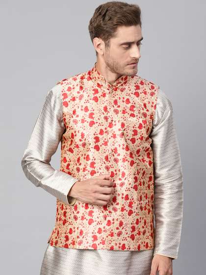 SOJANYA Men Printed Nehru Jacket