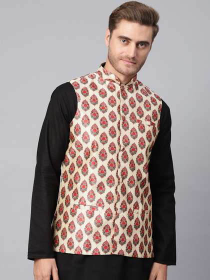 SOJANYA Men Printed Nehru Jacket