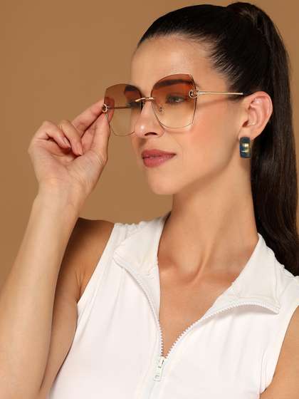 Voyage Women Brown
                        Square Sunglasses S012MG2881