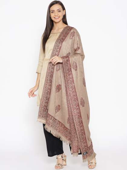 WEAVERS VILLA Women Woven Design Winter Shawl