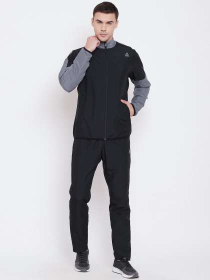 reebok solid men's track suit