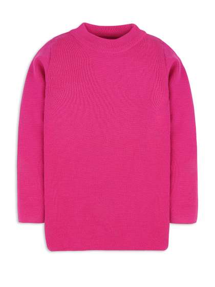 RVK Kids Pink Solid
                    Pullover Sweater