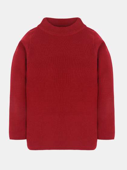 RVK Unisex Maroon Solid
                    Sweater