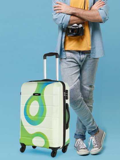 Safari Tiffany
                        Printed Poly Carbonate Small Hard Trolley Bag -
                        55 cm