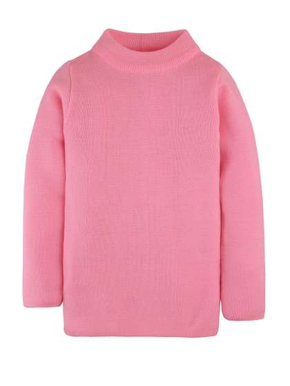 RVK Kids Pink Solid
                    Pullover Sweater
