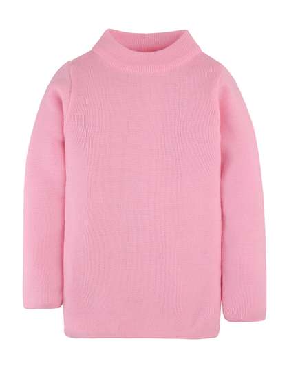 RVK Kids Pink Solid
                    Pullover Sweater