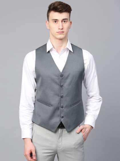 Price History of MANQ Men Solid Formal Waistcoat