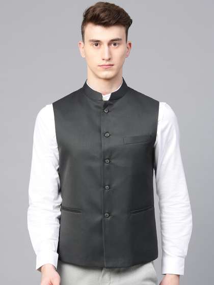 MANQ Men Slim Fit Nehru Jacket