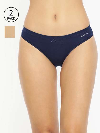 Van Heusen Women
                        Assorted Pack of 2 Solid Anti Bacterial No Marks
                        Waistband Bikini Panty