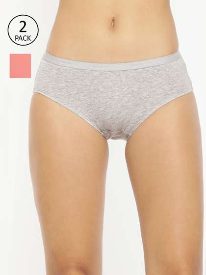 Van Heusen Women
                        Assorted Solid Pack of 2 Anti Bacterial No Marks
                        Waistband Hipster Panty