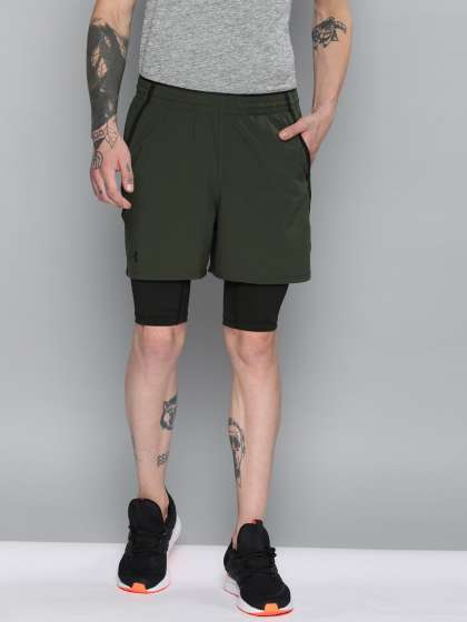 olive green under armour shorts