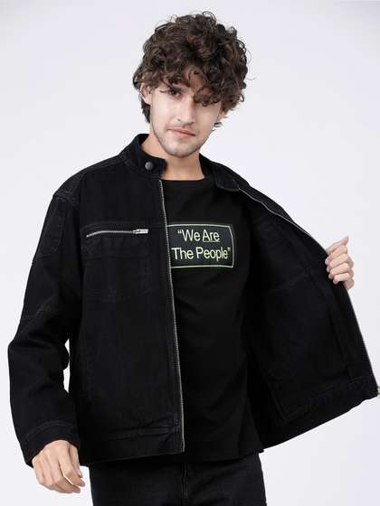 HIGHLANDER Men Solid Denim Jacket
