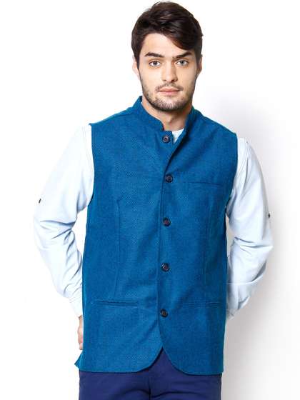 even Woollen Slim Fit Nehru Jacket